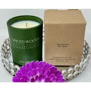 DEHV Spiced Woods Soy Candle 8oz – Vanilla, Saffron, Guaiacwood & Cedarwood